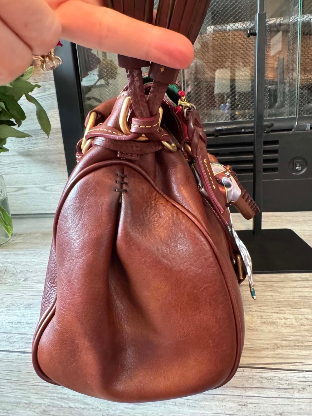 Dooney & Bourke Florentine Satchel OG Size- Chestnut - Picture 7 of 16